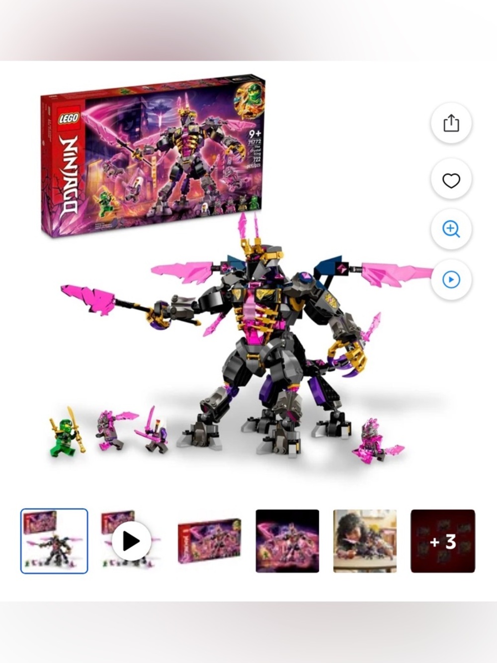 AS-IS! LEGO NINJAGO The Crystal King 71772